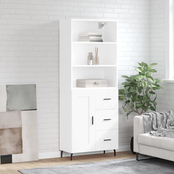 VidaXL Skříň highboard 69,5 x 34 x 180 cm kompozitní dřevo [3416141] Barva: Betonová šedá
