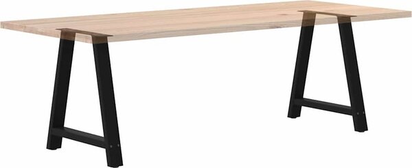 VidaXL Nohy k jídelnímu stolu ve tvaru A, 2 ks, , 80 x (72-73) cm, ocel [4012858] Barva: Černá