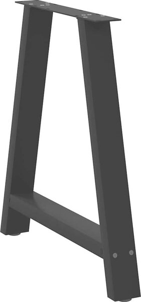 VidaXL Nohy k jídelnímu stolu ve tvaru A, 2 ks, , 80 x (72-73) cm, ocel [4012858] Barva: Černá