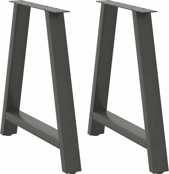 VidaXL Nohy k jídelnímu stolu ve tvaru A, 2 ks, , 80 x (72-73) cm, ocel [4012858] Barva: Černá