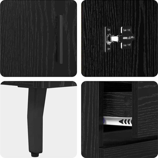 VidaXL Skříň highboard 69,5 x 34 x 180 cm kompozitní dřevo [3416141] Barva: Betonová šedá