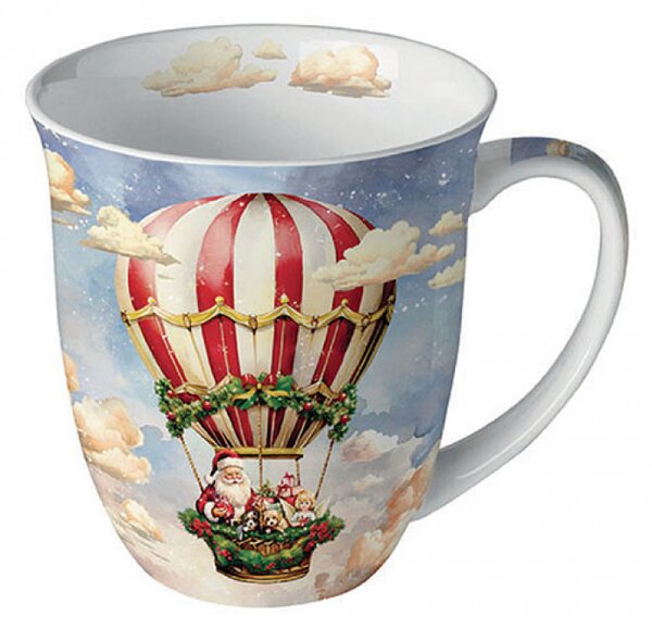 Porcelánový vánoční hrnek Vánoční balón 400 ml