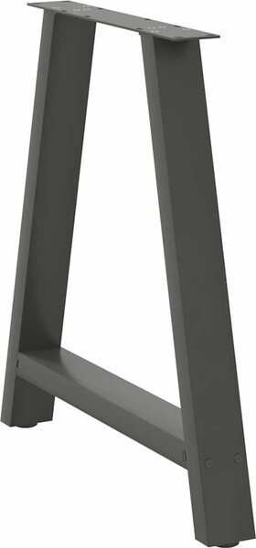 VidaXL Nohy k jídelnímu stolu ve tvaru A, 2 ks, , 80 x (72-73) cm, ocel [4012858] Barva: Černá