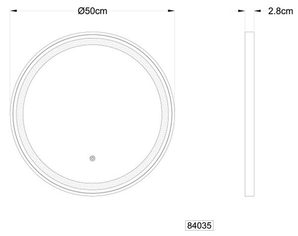 Globo RIVAS 84035 LED nástěnné svítidlo | 10W LED | 518lm