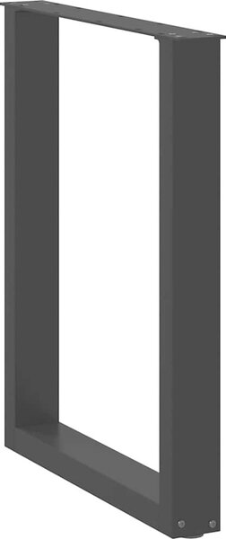 VidaXL Nohy k jídelnímu stolu ve tvaru U, 2 ks, ocel, 60 x (72-73) cm, ocel [4013180] Barva: Černá