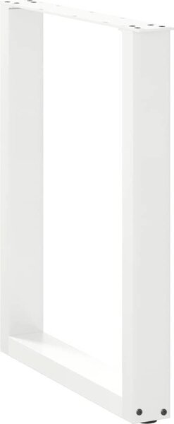 VidaXL Nohy k jídelnímu stolu ve tvaru U, 2 ks, ocel, 60 x (72-73) cm, ocel [4013180] Barva: Černá