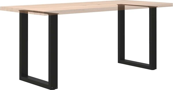 VidaXL Nohy k jídelnímu stolu ve tvaru U, 2 ks, ocel, 60 x (72-73) cm, ocel [4013180] Barva: Černá