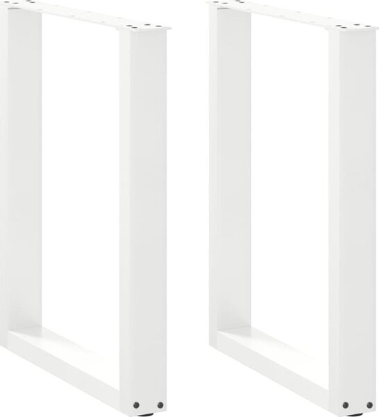 VidaXL Nohy k jídelnímu stolu ve tvaru U, 2 ks, ocel, 60 x (72-73) cm, ocel [4013180] Barva: Černá