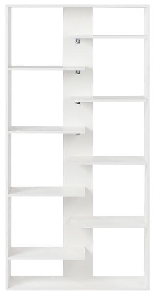 Knihovna s 8 policemi FONTAS 180 cm Bílá
