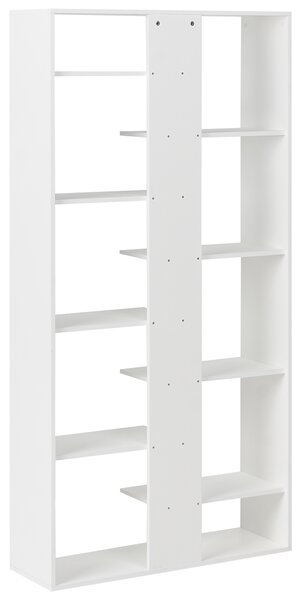 Knihovna s 8 policemi FONTAS 180 cm Bílá