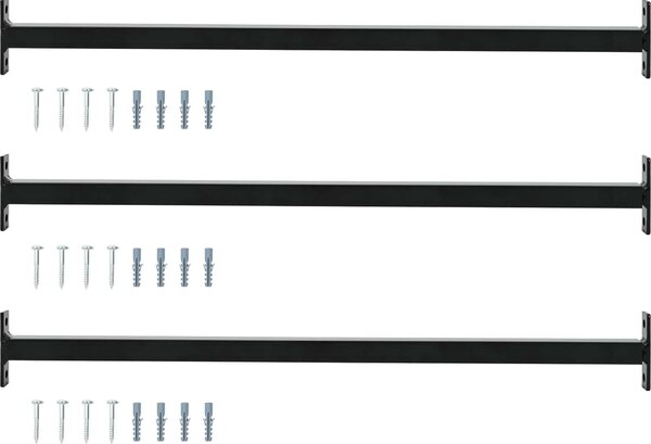 VidaXL Nastavitelná bezpečnostní zábrana na okno 3 ks 710–1 200 mm [42031313] Barva: Stříbrná