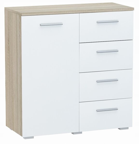 Komoda Matkam 80 x 35 x 84,5 cm dub sonoma matný