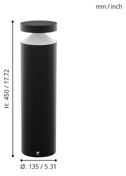 EG 97632 Venkovní svítidlo se soklem MELZO 97632 - EGLO