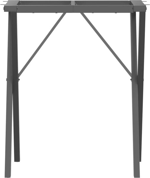 VidaXL Nohy k jídelnímu stolu X rám 60 x 50 x 73 cm ocel [357905]
