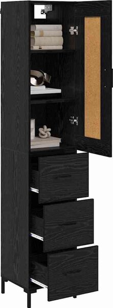VidaXL Skříň highboard 34,5 x 34 x 180 cm kompozitní dřevo [3416061] Barva: dub sonoma