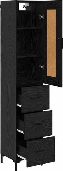 VidaXL Skříň highboard 34,5 x 34 x 180 cm kompozitní dřevo [3416061] Barva: dub sonoma