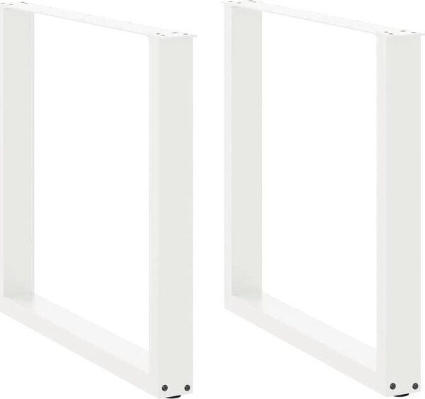 VidaXL Nohy k jídelnímu stolu ve tvaru U, 2 ks, ocel, 80 x (72-73) cm, ocel [4013190] Barva: Černá