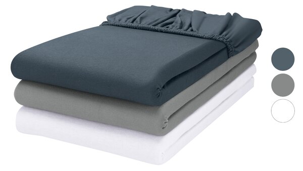 Livarno® Žerzejové napínací prostěradlo, 140–160 x 200 cm (100407793)