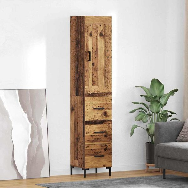 VidaXL Skříň highboard 34,5 x 34 x 180 cm kompozitní dřevo [3416061] Barva: dub sonoma