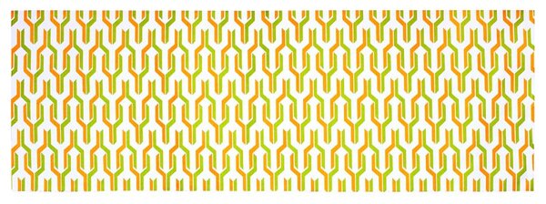Prostírání MURI retro bíložlutozelená prostírání cca 30 x 45 cm