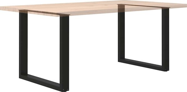 VidaXL Nohy k jídelnímu stolu ve tvaru U, 2 ks, ocel, 80 x (72-73) cm, ocel [4013190] Barva: Černá