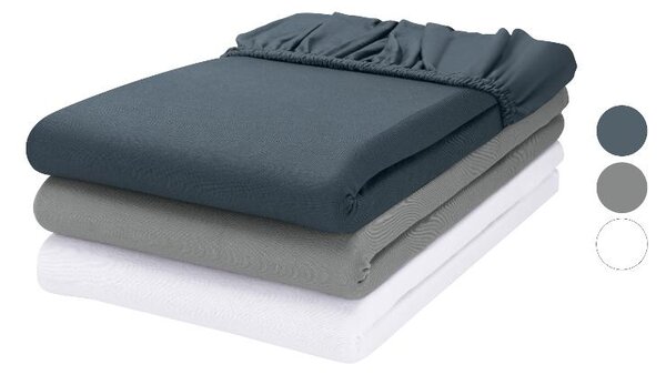 Livarno® Žerzejové napínací prostěradlo, 140–160 x 200 cm (100407793)