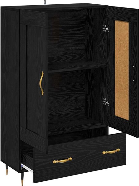 VidaXL Skříň highboard 69,5 x 31 x 115 cm kompozitní dřevo [882552] Barva: kouřový dub