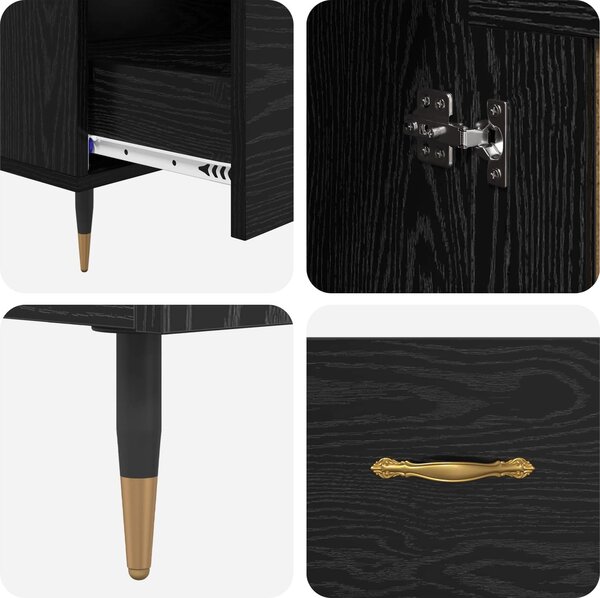VidaXL Skříň highboard 69,5 x 31 x 115 cm kompozitní dřevo [882552] Barva: kouřový dub