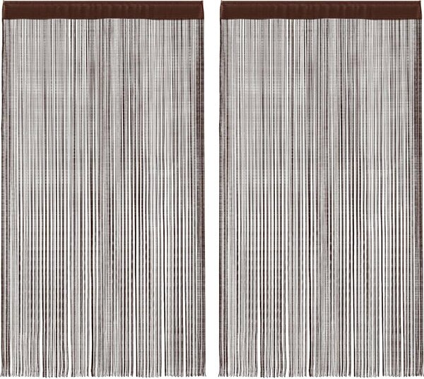 VidaXL Šňůrkové závěsy 2 ks 140x250 cm [132407] Barva: Vínová