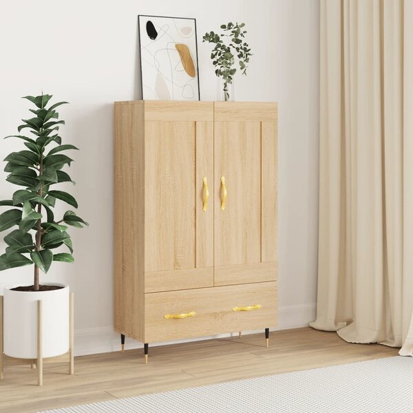 VidaXL Skříň highboard 69,5 x 31 x 115 cm kompozitní dřevo [882552] Barva: kouřový dub