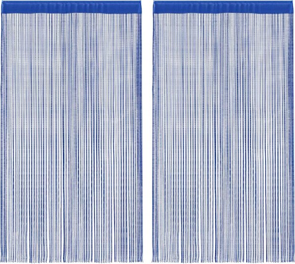 VidaXL Šňůrkové závěsy 2 ks 140x250 cm [132407] Barva: Vínová