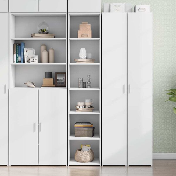 VidaXL Skříň highboard 40 x 41 x 185 cm kompozitní dřevo [3446623] Barva: Bílá
