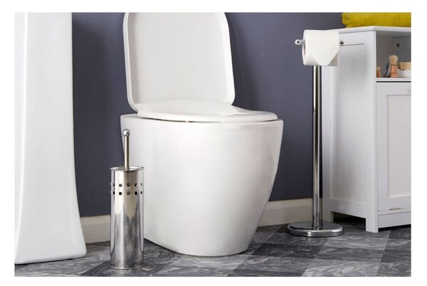 WC štětka z nerezové oceli v matně stříbrné barvě Indy – Premier Housewares