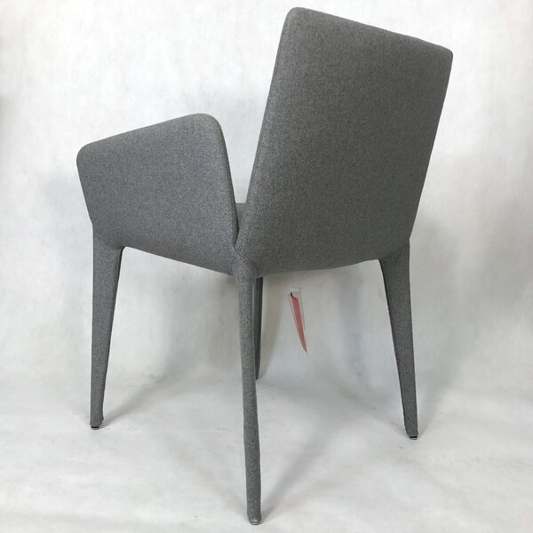 Bonaldo designové židle Filly 2 (područky, šedé čalounění)