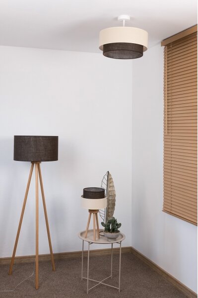 Brilagi - LED Přisazený lustr BOHO STYLE 1xE27/15W/230V pr. 40 cm krémová/hnědá