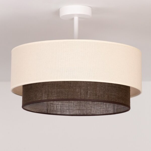 Brilagi - LED Přisazený lustr BOHO STYLE 1xE27/15W/230V pr. 40 cm krémová/hnědá