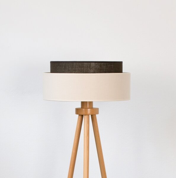 Brilagi - LED Stojací lampa BOHO STYLE 1xE27/15W/230V krémová/hnědá