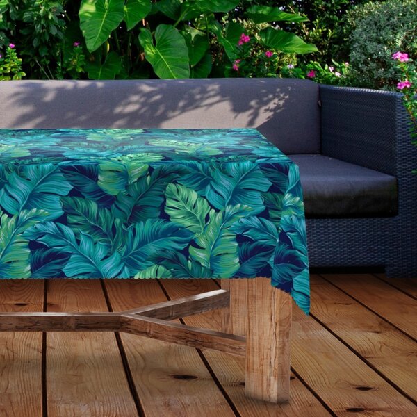 Ubrus zahradní voděodolný MIGD219 lístí Barva Zelená Rozměry 90x90 cm