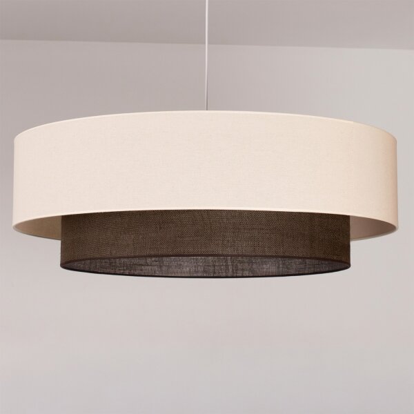 Brilagi - LED Lustr na lanku BOHO STYLE 3xE27/15W/230V pr. 80 cm krémová/hnědá