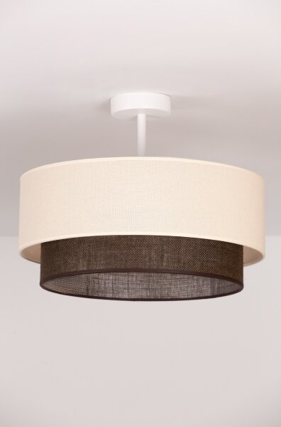 Brilagi - LED Přisazený lustr BOHO STYLE 1xE27/15W/230V pr. 40 cm krémová/hnědá