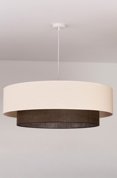 Brilagi - LED Lustr na lanku BOHO STYLE 3xE27/15W/230V pr. 80 cm krémová/hnědá