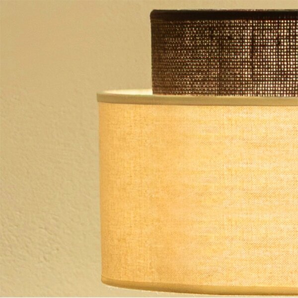Brilagi - LED Stojací lampa BOHO STYLE 1xE27/15W/230V krémová/hnědá