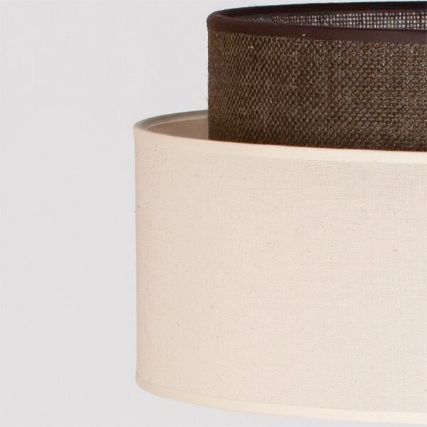 Brilagi - LED Stojací lampa BOHO STYLE 1xE27/15W/230V krémová/hnědá