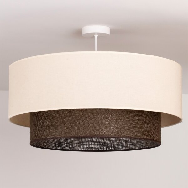 Brilagi - LED Přisazený lustr BOHO STYLE 3xE27/15W/230V pr. 60 cm krémová/hnědá