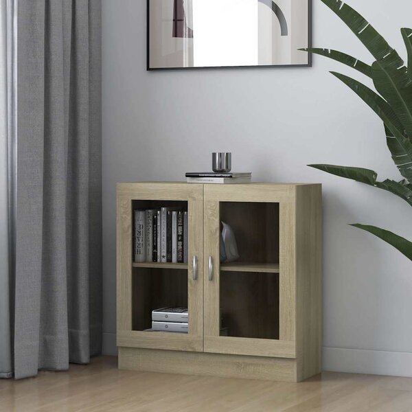 VidaXL Knihovna 82,5 x 30,5 x 80 cm kompozitní dřevo [862518] Barva: kouřový dub