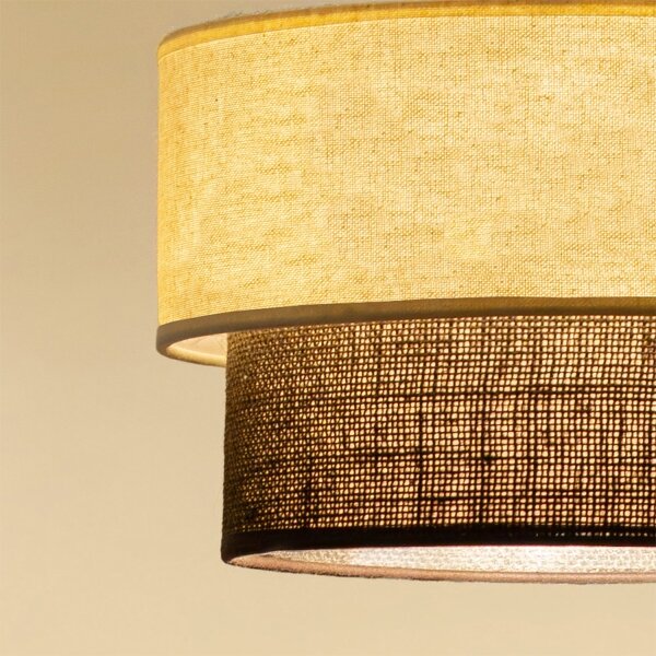 Brilagi - LED Lustr na lanku BOHO STYLE 1xE27/15W/230V pr. 25 cm krémová/hnědá