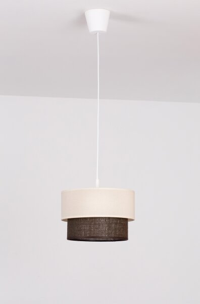 Brilagi - LED Lustr na lanku BOHO STYLE 1xE27/15W/230V pr. 25 cm krémová/hnědá