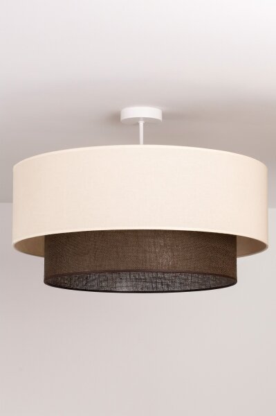 Brilagi - LED Přisazený lustr BOHO STYLE 3xE27/15W/230V pr. 60 cm krémová/hnědá