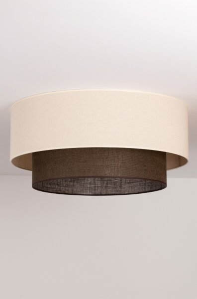 Brilagi - LED Stropní svítidlo BOHO STYLE 3xE27/15W/230V pr. 60 cm krémová/hnědá