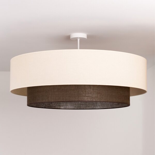 Brilagi - LED Přisazený lustr BOHO STYLE 3xE27/15W/230V pr. 80 cm krémová/hnědá